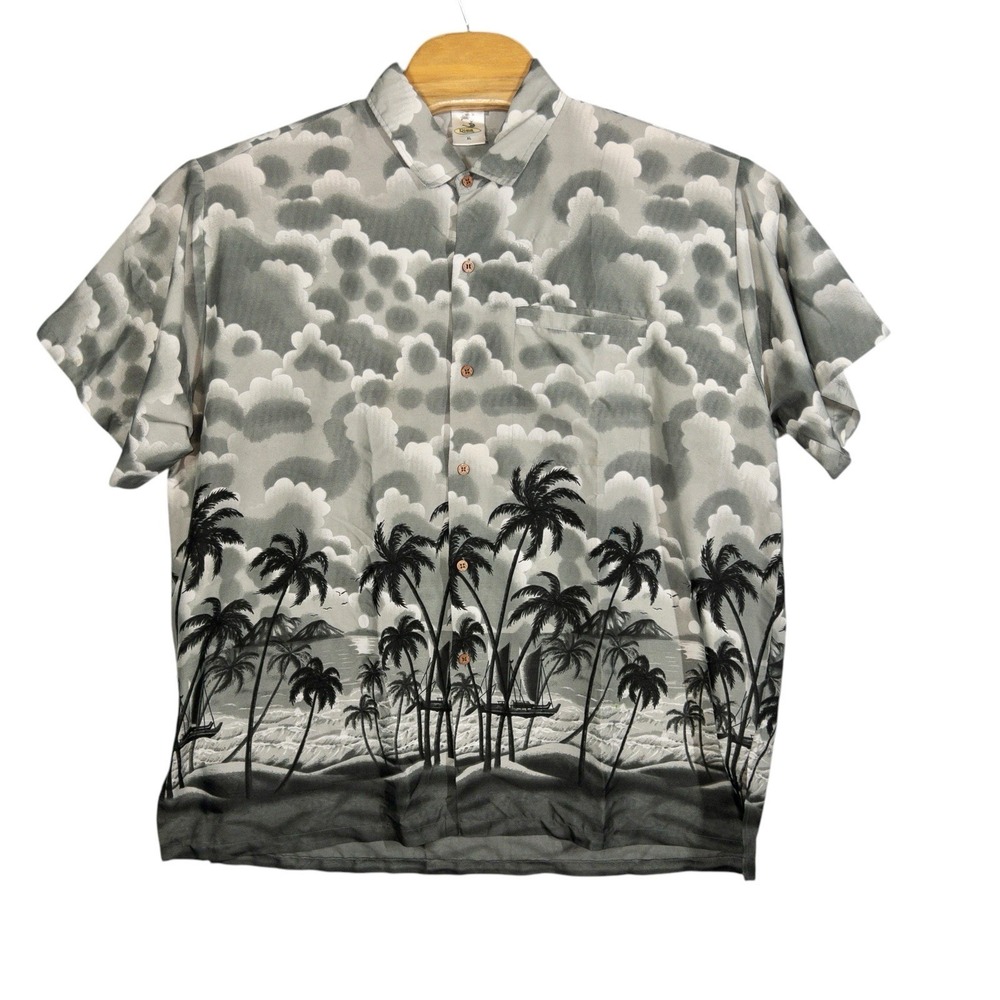 Rima Hawaiian Button Up Shirt 100% Terivoile‎ Mens Size XL